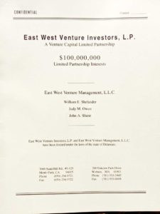 East West Venture Investment Documents